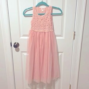 Cat and Jack long pink tulle dress. Size S